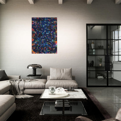 Her Blue Deeps - Sam Francis Brushed Aluminum Print - 70x100 cm / 28x40 inches | Sam Francis Aluminum Print | Sam Francis Prints