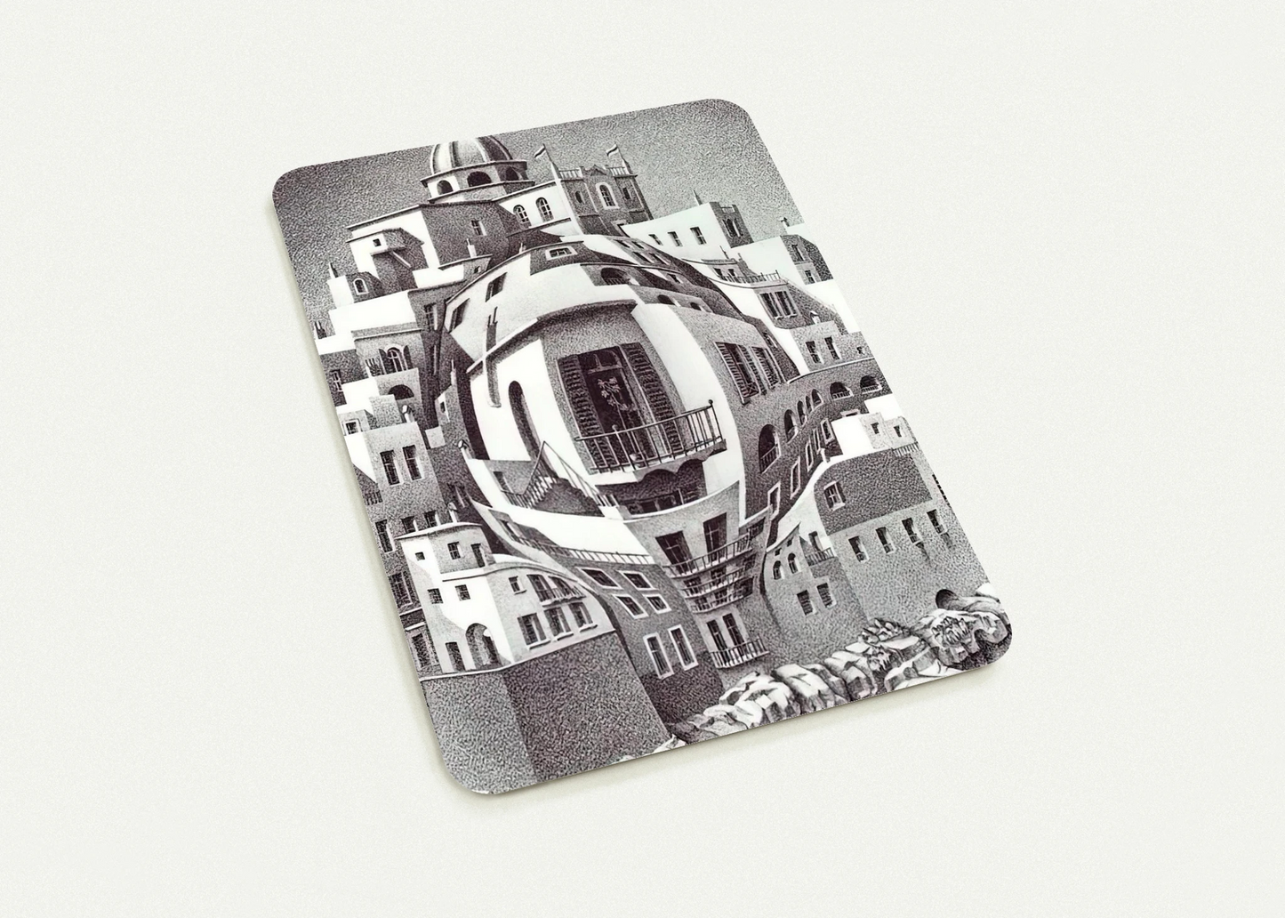 BALCONY By MC Escher Pack of 10 Post Cards | MC Escher Post Cards | A6 (10.5 x 14.8 cm) - 4.1 x 5.8 inches