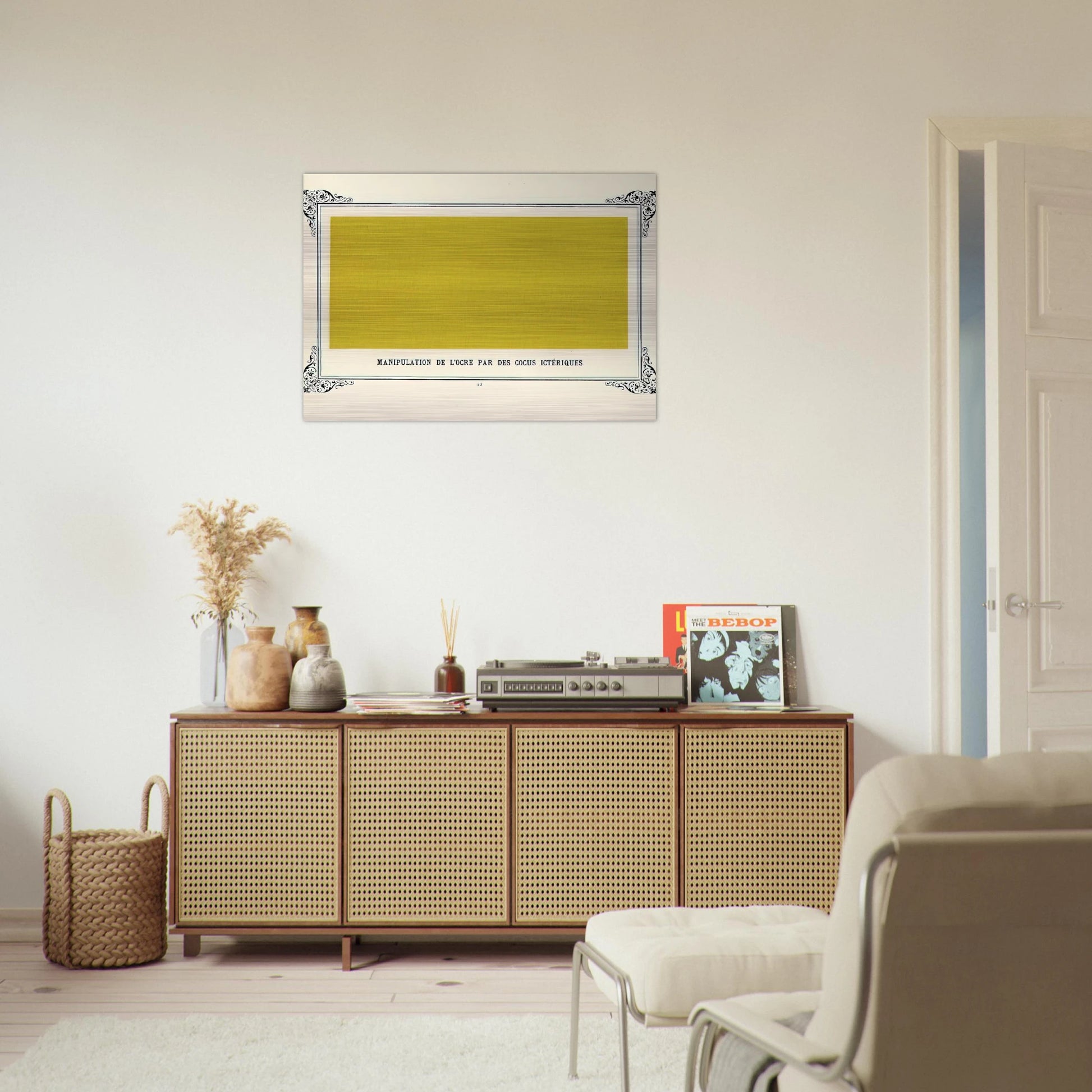 Jaundiced Cuckolds Handling Ochre - Alphonse Allais Brushed Aluminum Print - 70x100 cm / 28x40 inches | Alphonse Allais Aluminum Print | Alphonse Allais Prints