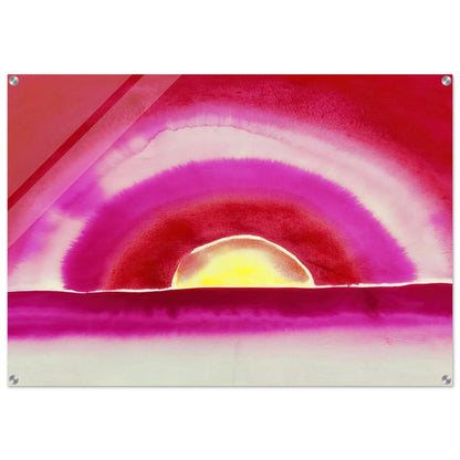 Sunrise - Georgia O'Keeffe Acrylic Print - 70x100 cm / 28x40″ inches | Georgia O'Keeffe Wall Art | Georgia O'Keeffe Prints