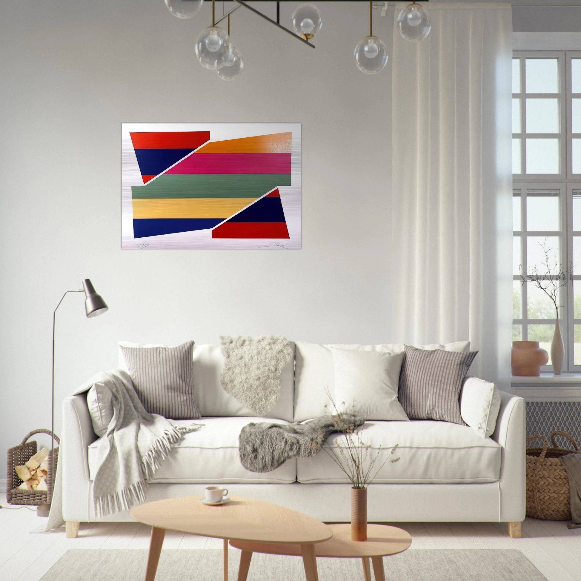 Rotation I - 1980 - Larry Zox Brushed Aluminum Print - 70x100 cm / 28x40 inches | Larry Zox Aluminum Print | Larry Zox Prints