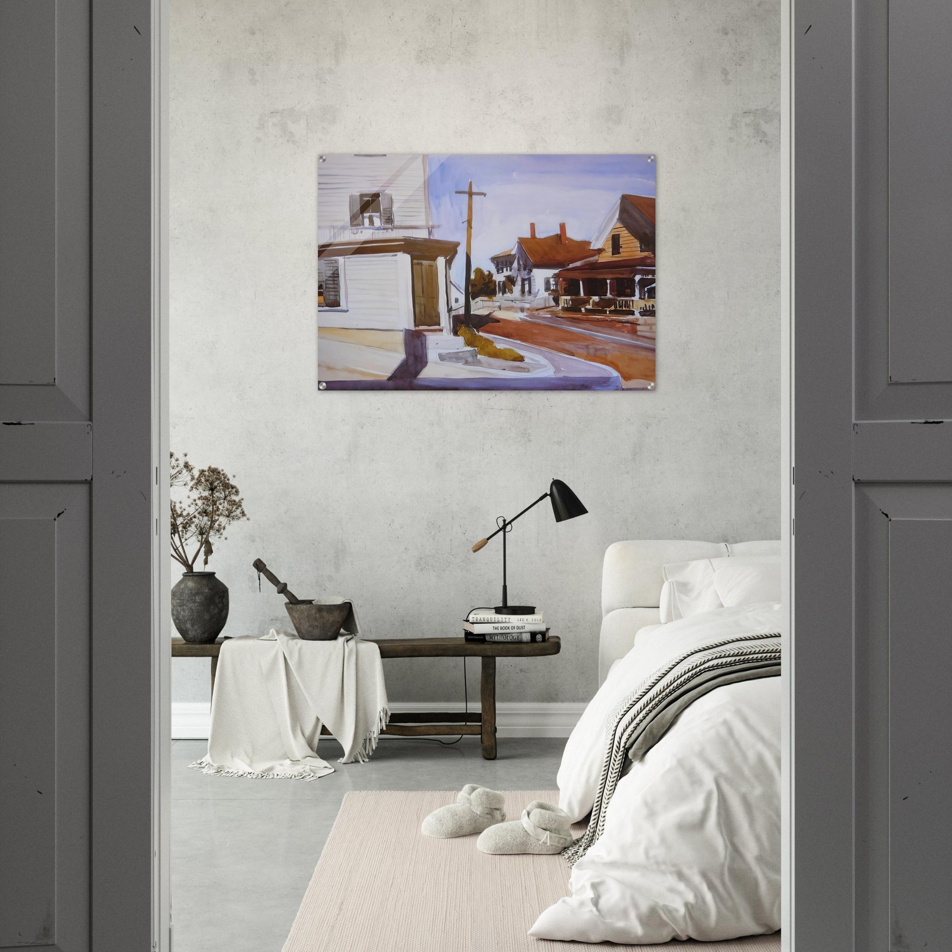 Street Corner - Edward Hopper Acrylic Print - 70x100 cm / 28x40″ inches