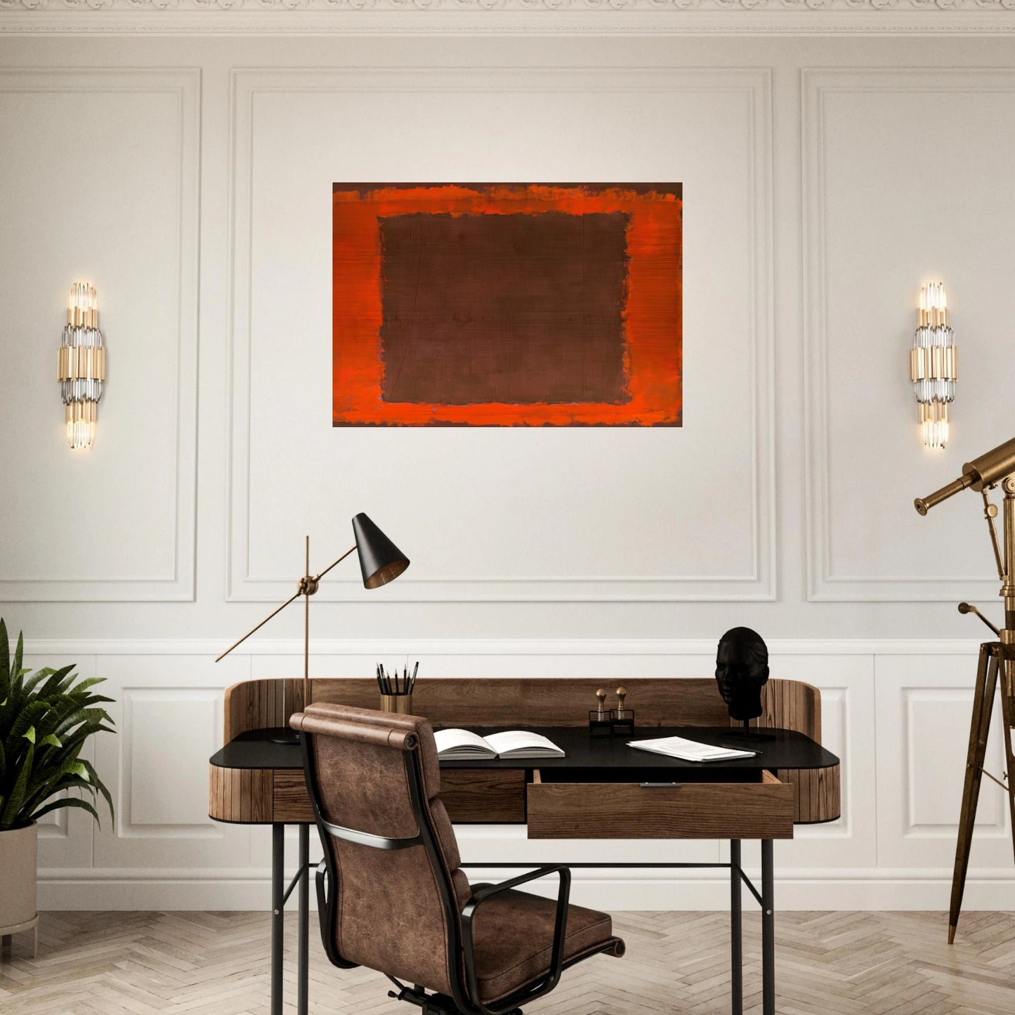 Untitled Mural for End Wall - 1959 - Mark Rothko Brushed Aluminum Print - 70x100 cm / 28x40 inches | Mark Rothko Aluminum Print | Mark Rothko Prints