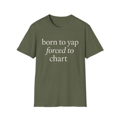 „Zum Plappern geboren, zum Dokumentieren gezwungen“-Shirt, lustiges Pflegeshirt für medizinisches Fachpersonal, Geschenk mit medizinischem Humor für Krankenschwestern, Pflegehelfer und Pflegekräfte, T-Shirt für Hundeliebhaber unter den Pflegekräften