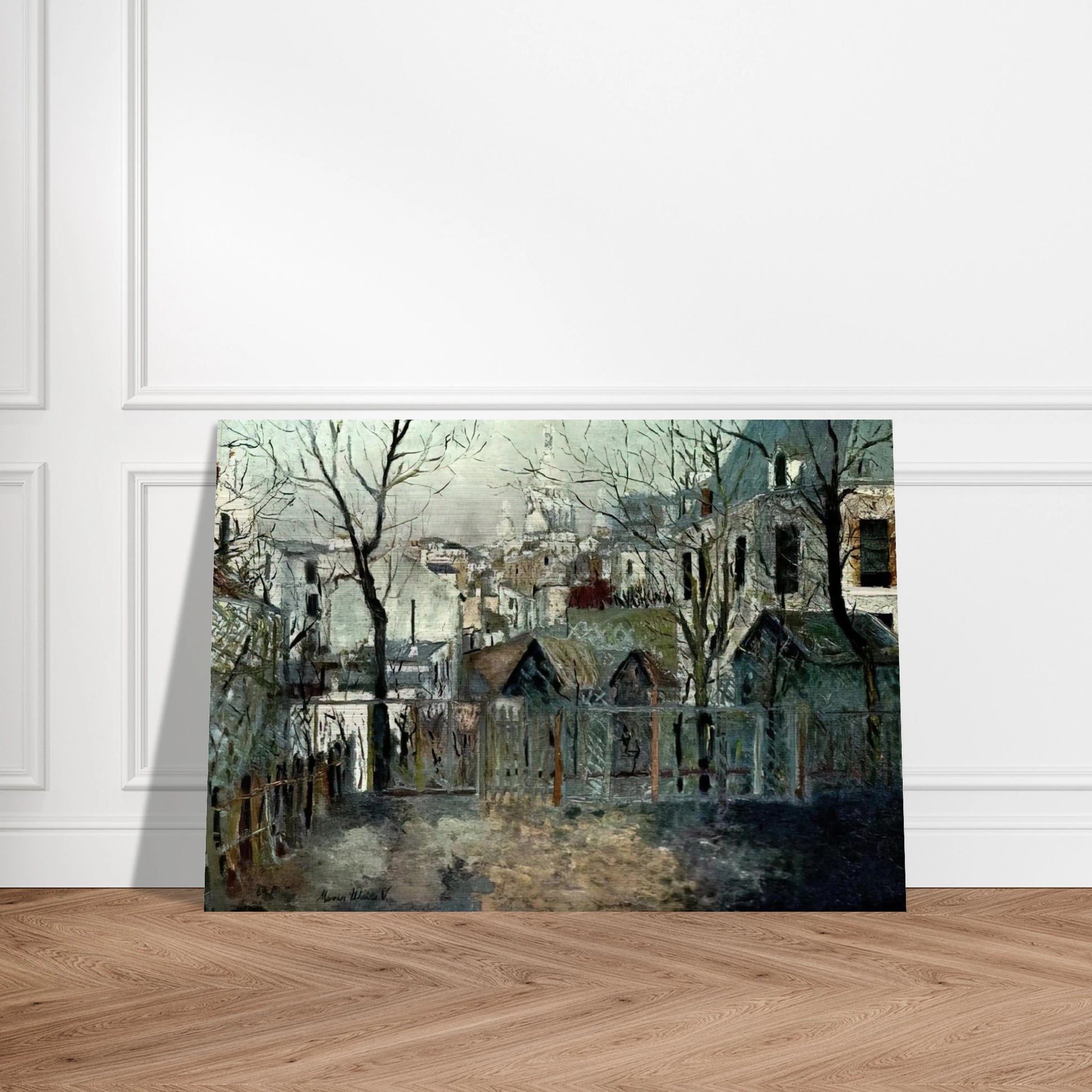 RENOIR S GARDEN - Maurice Utrillo Brushed Aluminum Print - 70x100 cm / 28x40 inches | Maurice Utrillo Aluminum Print | Maurice Utrillo Prints