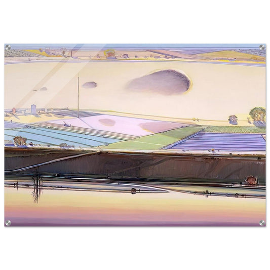 River Cloud - 2002 - Wayne Thiebaud Acrylic Print - 70x100 cm / 28x40″ inches