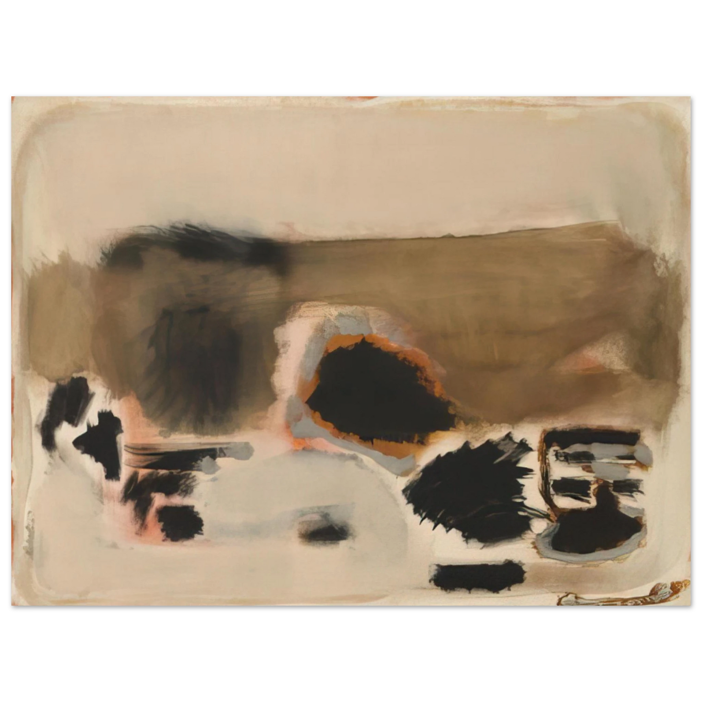 Mark Rothko - No.5No.24 - 1948 Wall Art - 30x40 cm / 12x16 inches - Premium Wooden Framed Poster With Fine Art Paper-canvas - White frame