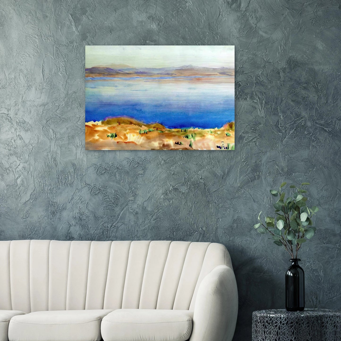The Lake of Tiberias - John Singer Sargent Brushed Aluminum Print - 70x100 cm / 28x40 inches | John Singer Sargent Aluminum Print | John Singer Sargent Prints