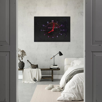 The Exact Time - 1973 - Mario Schifano Brushed Aluminum Print - 70x100 cm / 28x40 inches | Mario Schifano Aluminum Print | Mario Schifano Prints