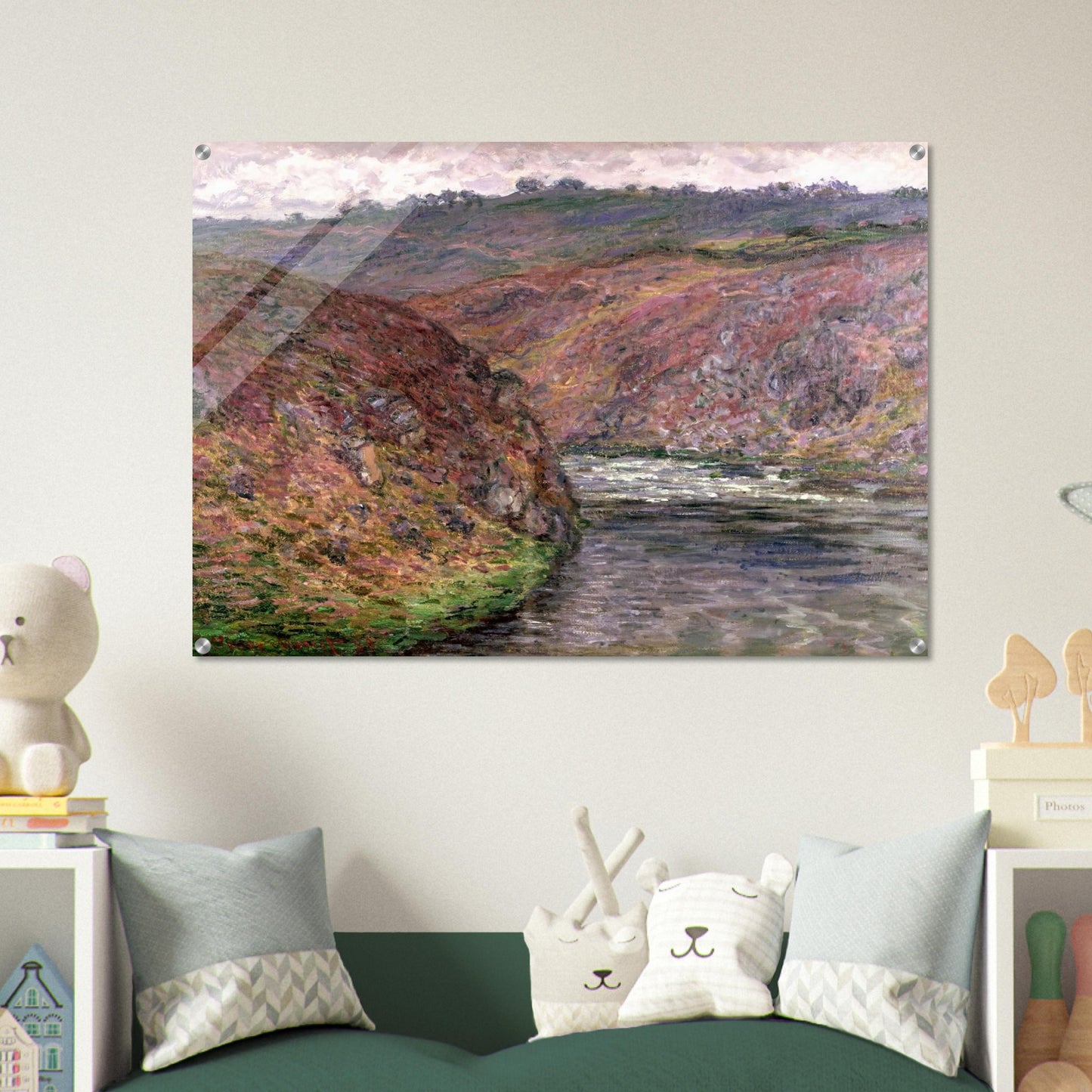 Valley of the Creuse Grey Day - claude monet Acrylic Print - 70x100 cm / 28x40″ inches
