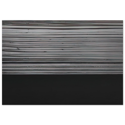 Peinture 12 November 2008 diptyque - 2008 - Pierre Soulages Brushed Aluminum Print - 70x100 cm / 28x40 inches | Pierre Soulages Aluminum Print | Pierre Soulages Prints