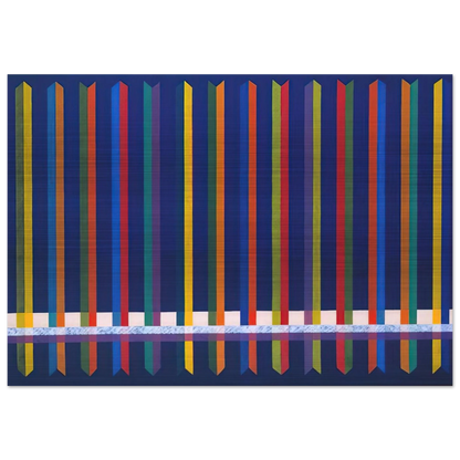 Very Sharp - Piero Dorazio Brushed Aluminum Print - 70x100 cm / 28x40 inches | Piero Dorazio Aluminum Print | Piero Dorazio Prints