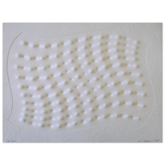 Enrico Castellani - Superficie III - 1995  75x100 cm / 30x40inches Fine Art Poster