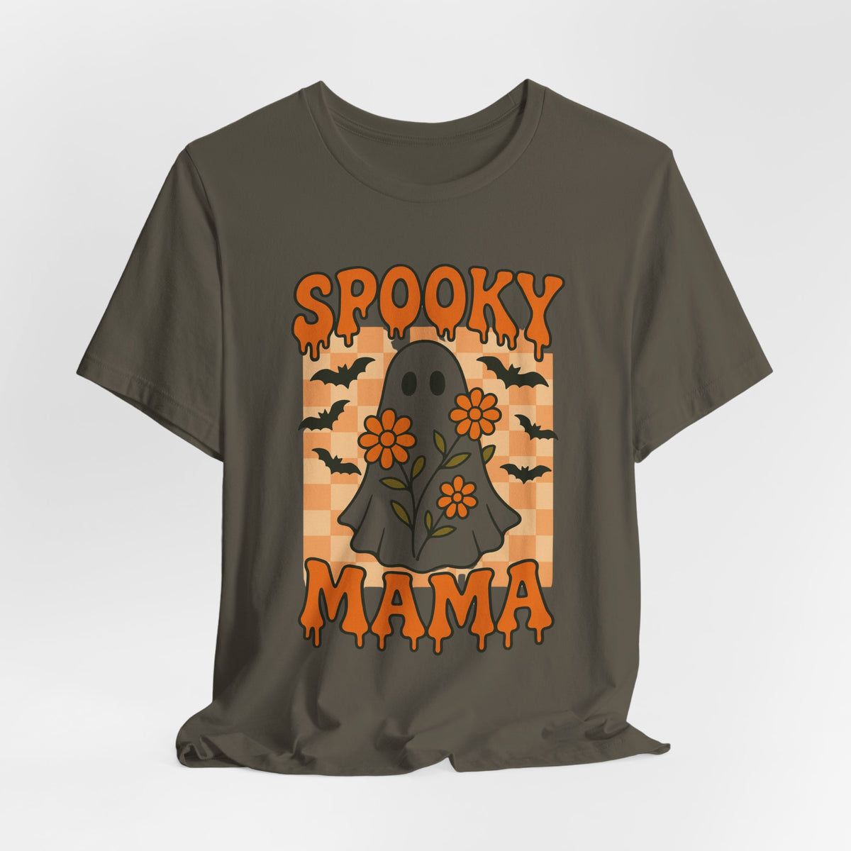 Gruselige Mama, grooviger Vintage-Geist, Halloween, gruselige Mutter