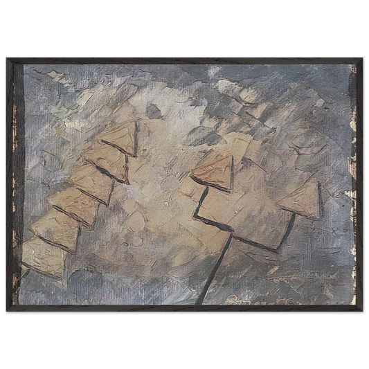 Untitled No 21 - 1947 - Forrest Bess 70x100 cm / 28x40 inches Framed Art Print – Black Wooden Frame