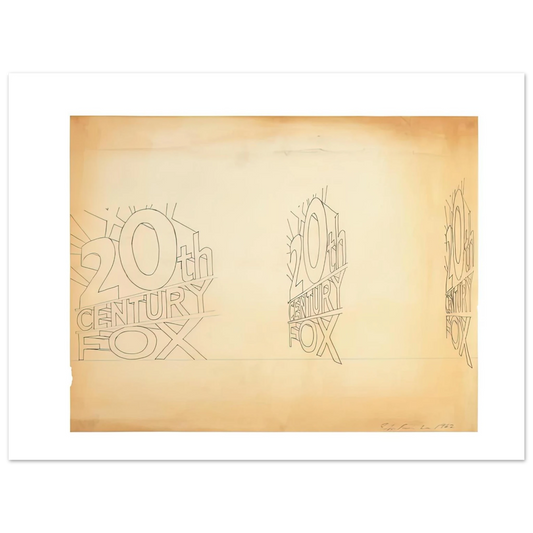 Edward Ruscha - TRADEMARK STUDY 1 1962  75x100 cm / 30x40inches Fine Art Poster
