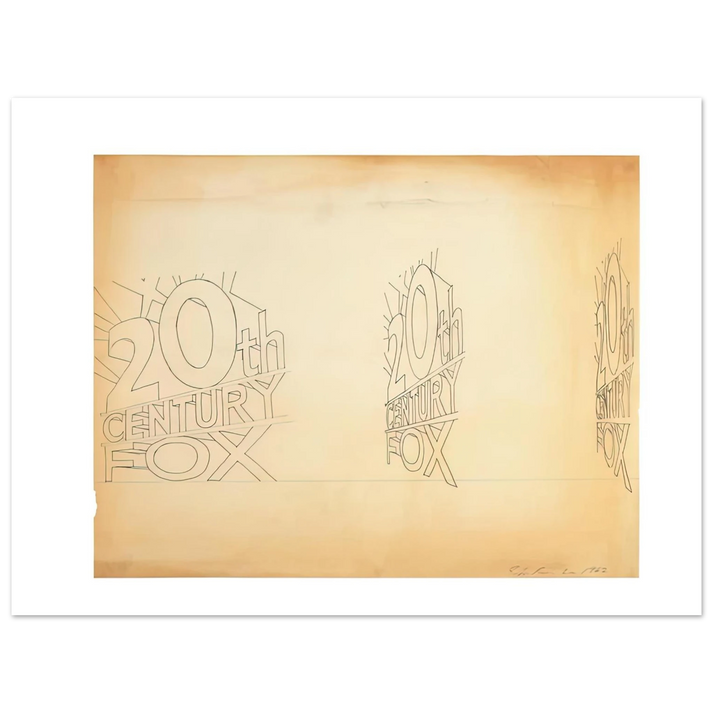 Edward Ruscha - TRADEMARK STUDY 1 1962  75x100 cm / 30x40inches Fine Art Poster