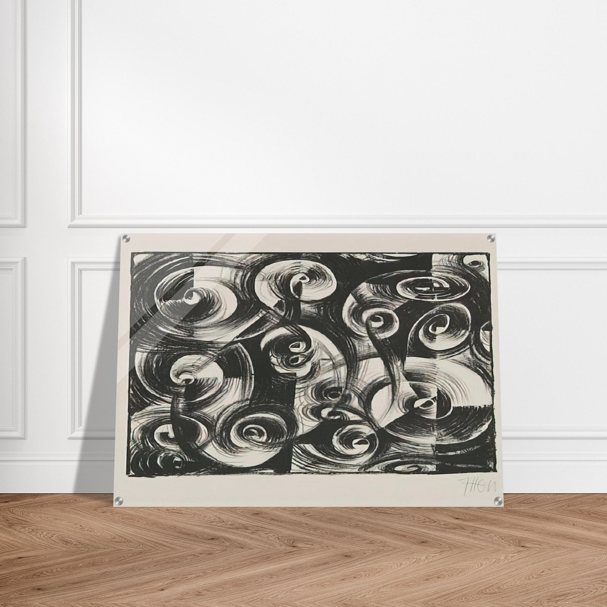 Linienrhythmus - 1919 - Johannes Itten Acrylic Print - 70x100 cm / 28x40″ inches | Johannes Itten Wall Art | Johannes Itten Prints