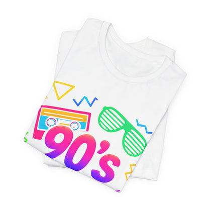 Oldschool-Musik der 90er – Arcade-Vibes. Klassischer 90er-Jahre-Vintage-Look. Retro-T-Shirt „I Heart The Nineties“ aus den 90ern.