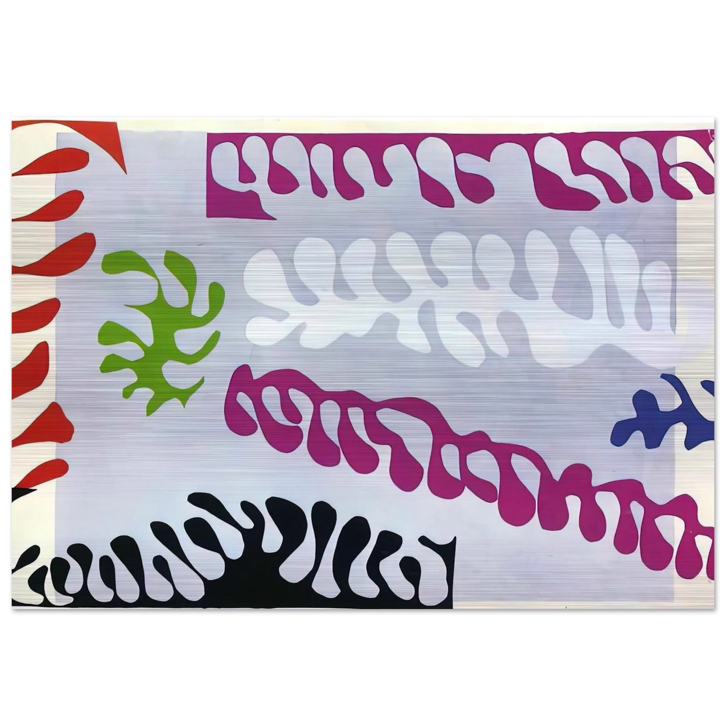 CUT OUTS 1 - Henri Matisse Brushed Aluminum Print - 70x100 cm / 28x40 inches | Henri Matisse Aluminum Print | Henri Matisse Prints