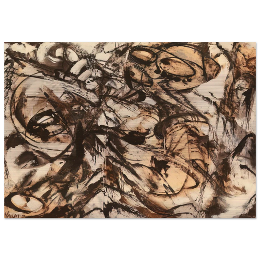The Guardian - Lee Krasner Brushed Aluminum Print - 70x100 cm / 28x40 inches | Lee Krasner Aluminum Print | Lee Krasner Prints