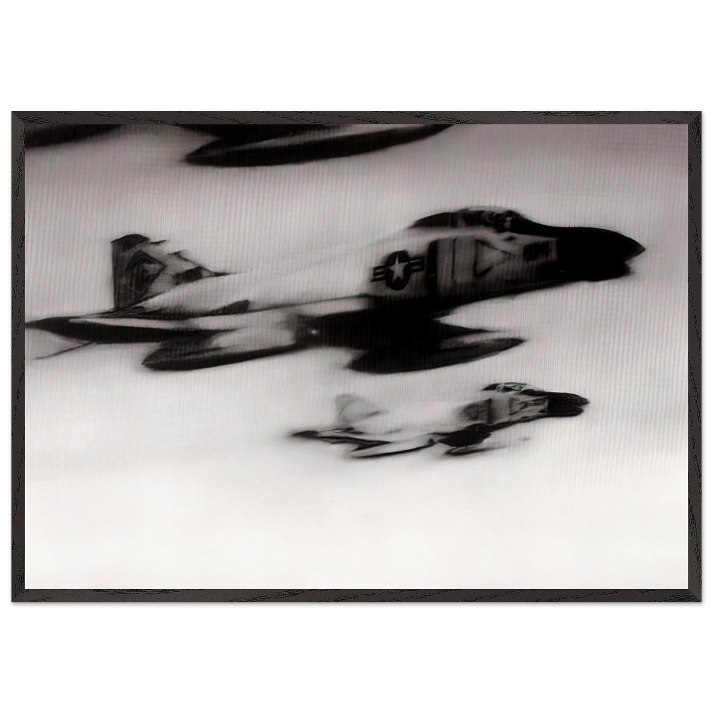 PHANTOM INTERCEPTORS - Gerhard Richter 70x100 cm / 28x40 inches Framed Art Print – Black Wooden Frame