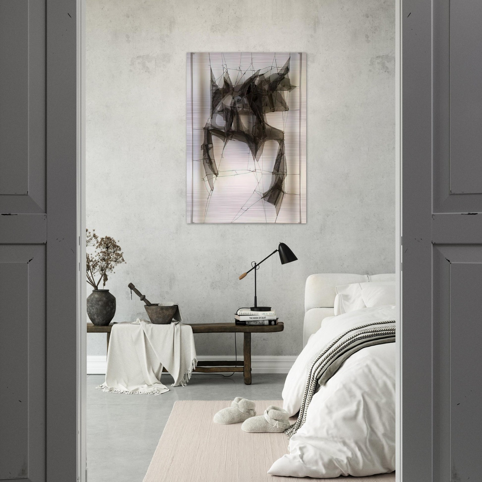Metamorfosis Nocturno - 1960 - Manuel Rivera Brushed Aluminum Print - 70x100 cm / 28x40 inches | Manuel Rivera Aluminum Print | Manuel Rivera Prints