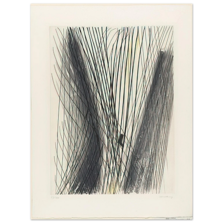 Hans Hartung - #18 - 1953  75x100 cm / 30x40inches Fine Art Poster