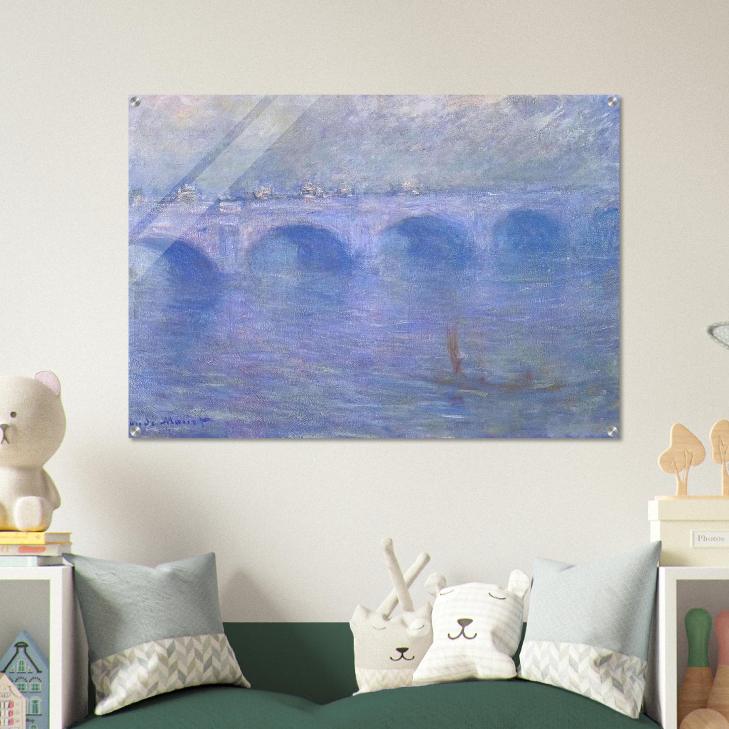 Waterloo Bridge in the Fog - claude monet Acrylic Print - 70x100 cm / 28x40″ inches