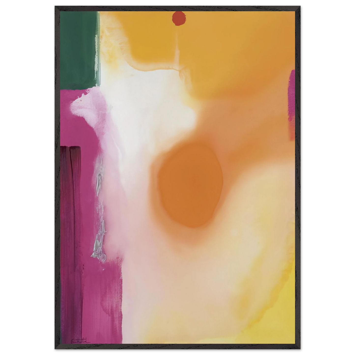 Helen Frankenthaler - Bullseye - 1989 Wall art - 30x45 cm / 12x18 inches - Fine Art Poster-canvas - -