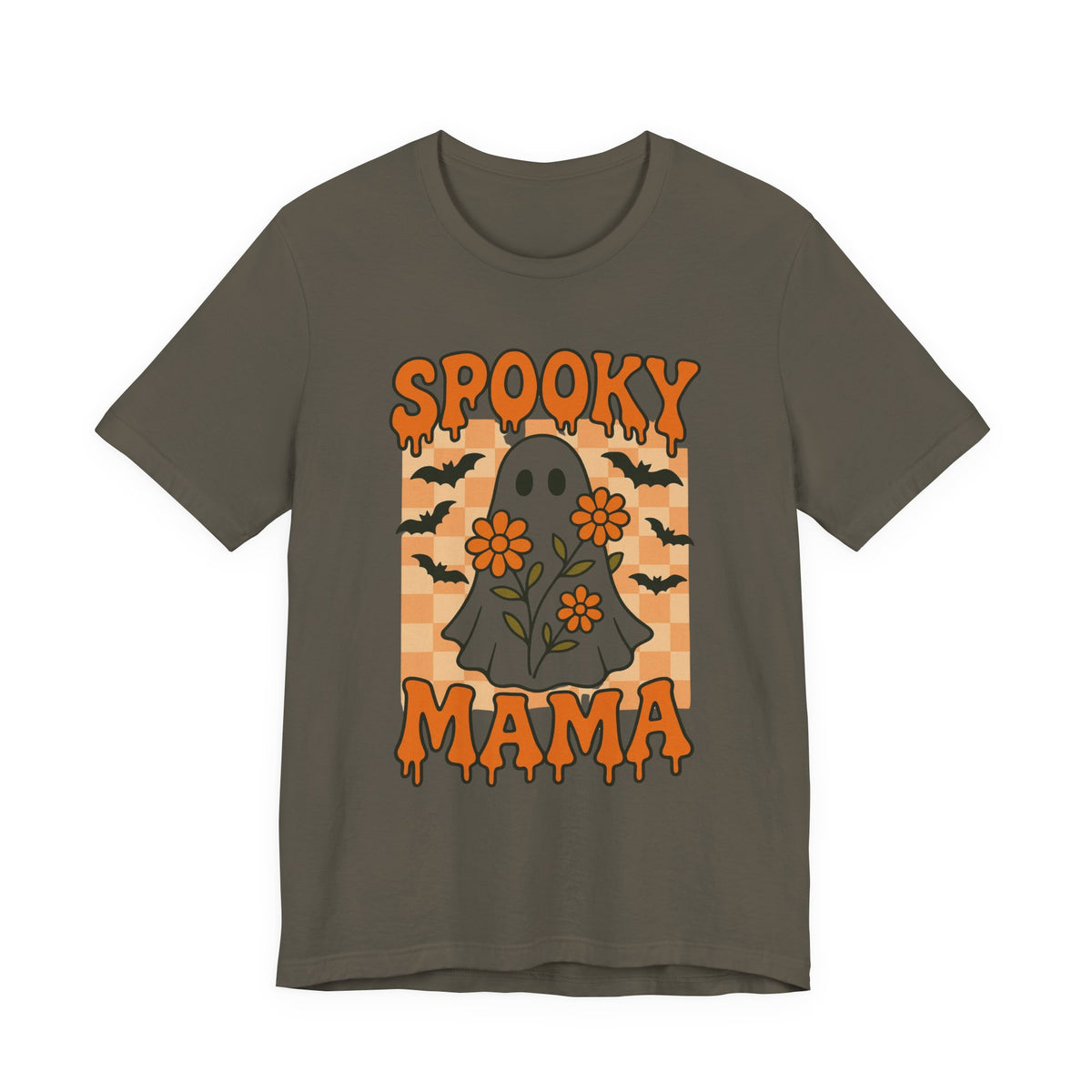 Gruselige Mama, grooviger Vintage-Geist, Halloween, gruselige Mutter