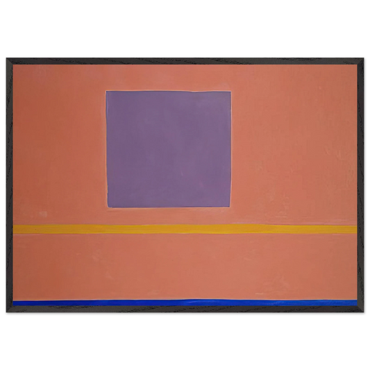 Olivet Sun-Box II - 1967 - Theodoros Stamos 70x100 cm / 28x40 inches Framed Art Print – Black Wooden Frame