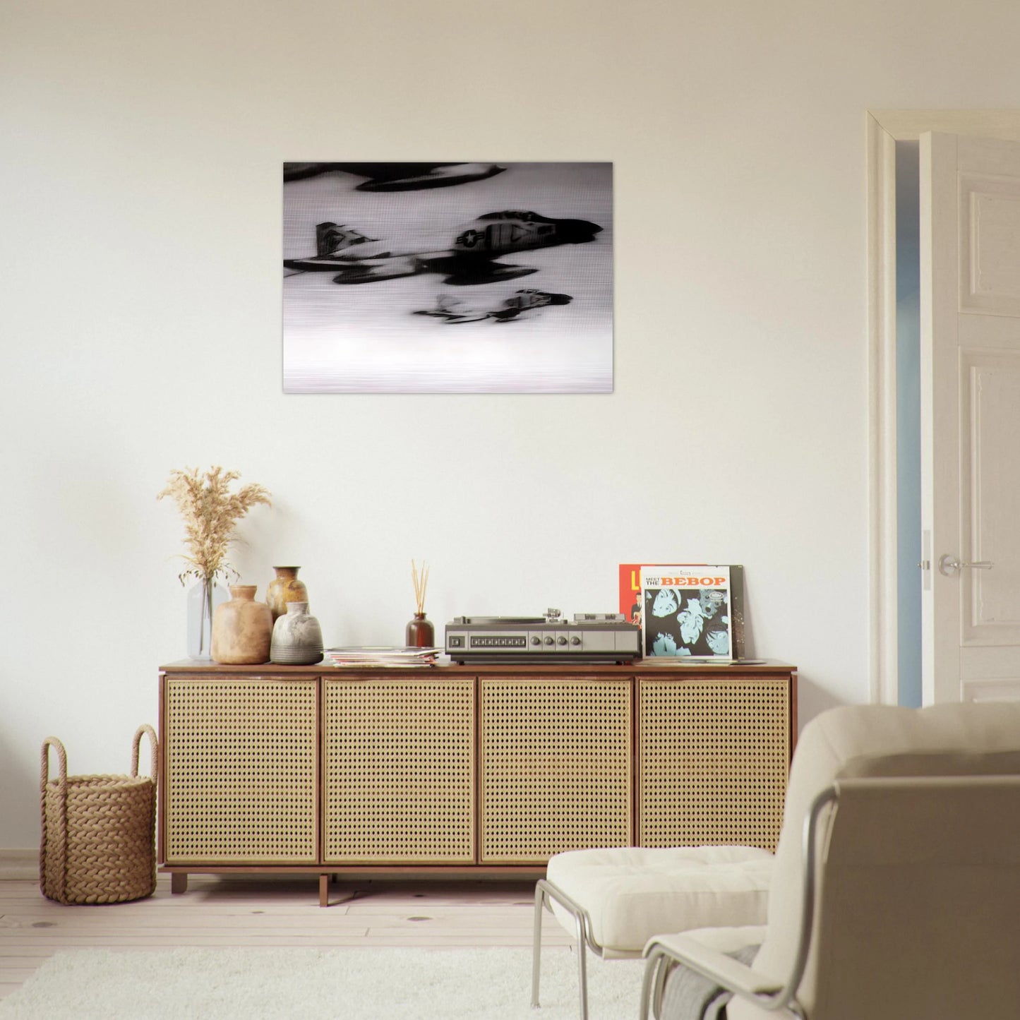 PHANTOM INTERCEPTORS - Gerhard Richter Brushed Aluminum Print - 70x100 cm / 28x40 inches | Gerhard Richter Aluminum Print | Gerhard Richter Prints