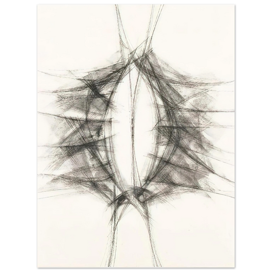 Manuel Rivera - Untitled - Art Informel  75x100 cm / 30x40inches Fine Art Poster