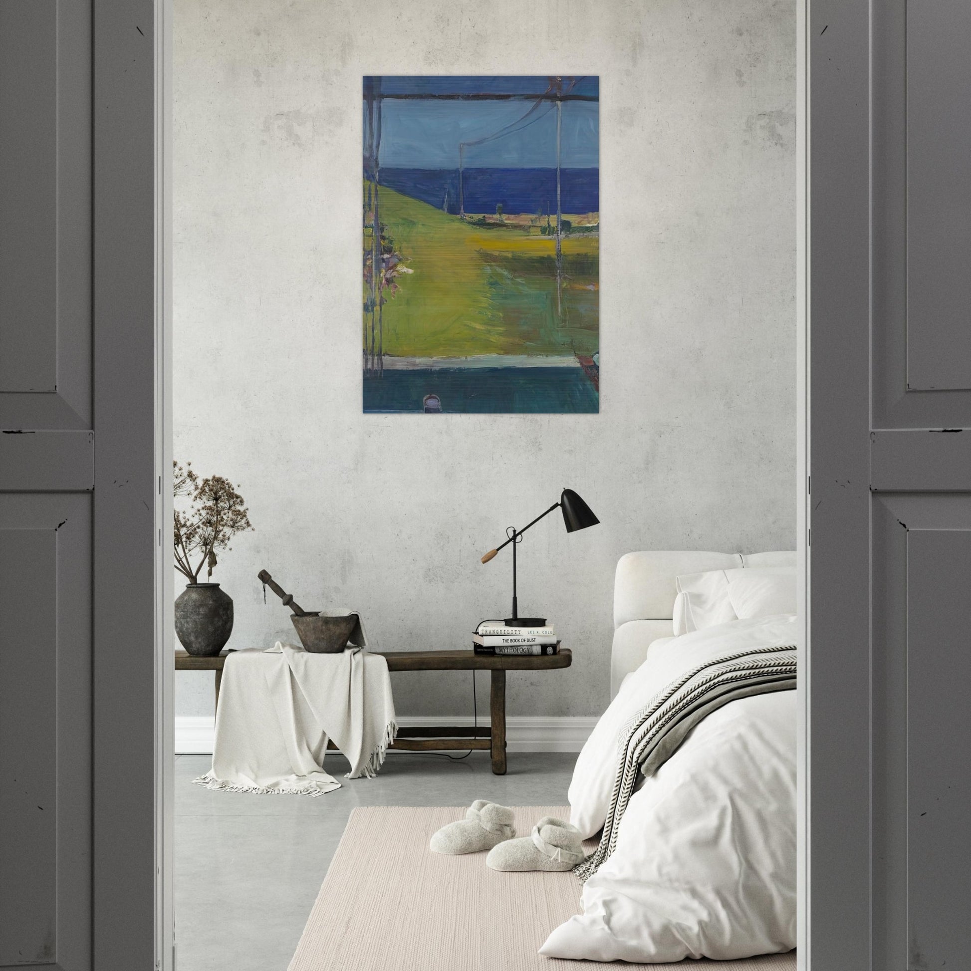 Ocean from a Window - Richard Diebenkorn Brushed Aluminum Print - 70x100 cm / 28x40 inches | Richard Diebenkorn Aluminum Print | Richard Diebenkorn Prints