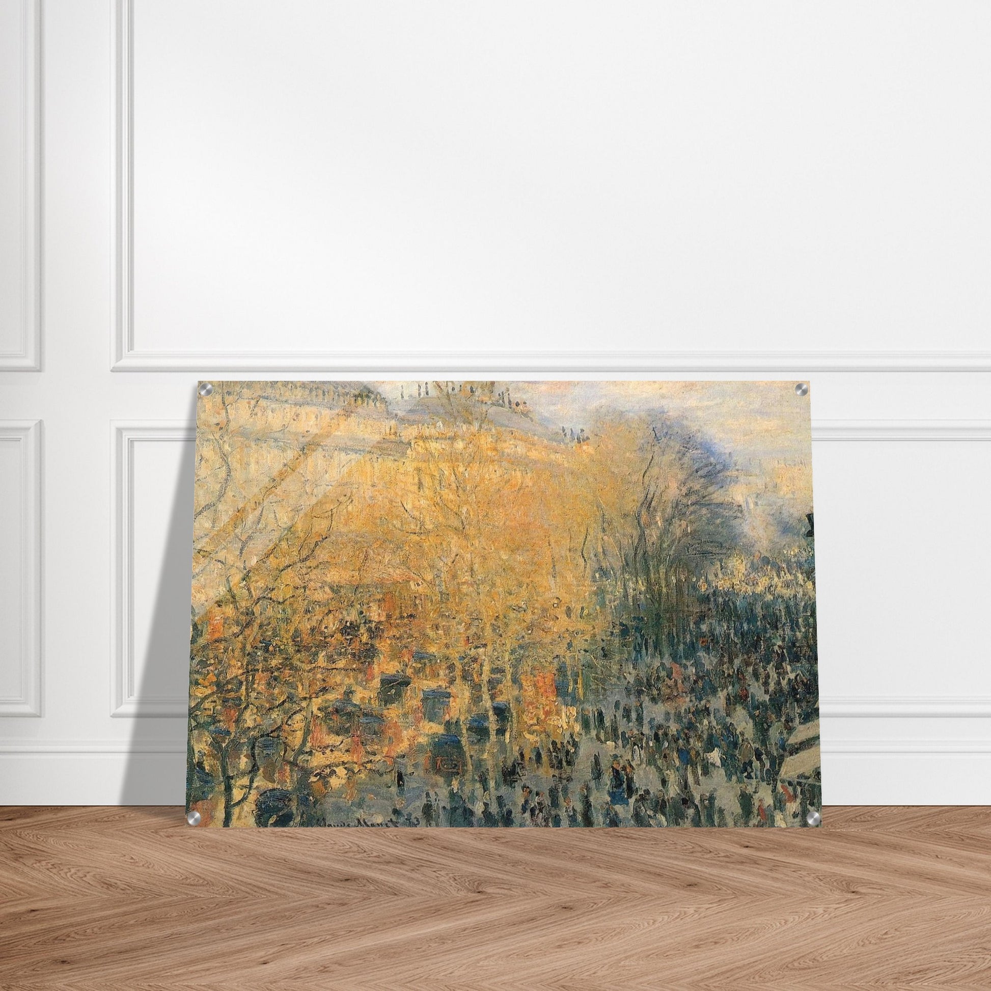 Boulevard of Capucines - claude monet Acrylic Print - 70x100 cm / 28x40″ inches