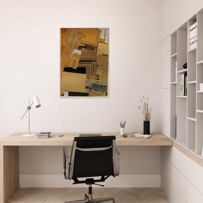 OORLOG 1930 - Kurt Schwitters Brushed Aluminum Print - 70x100 cm / 28x40 inches | Kurt Schwitters Aluminum Print | Kurt Schwitters Prints