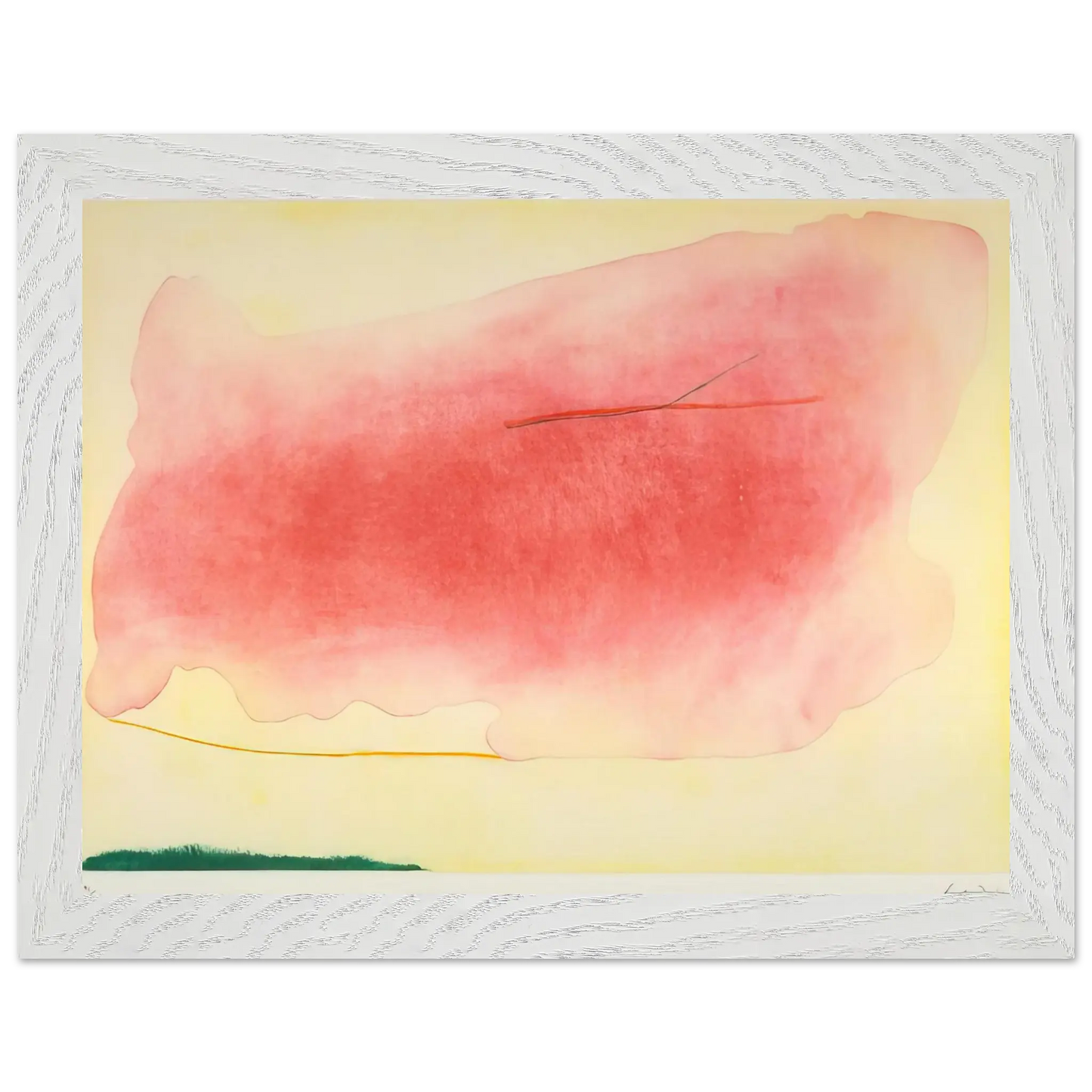 Helen Frankenthaler - Nepenthe - 1972 Wall art - 60x80 cm / 24x32 Inches - Premium Wooden Framed Poster With Fine Art Paper - White frame