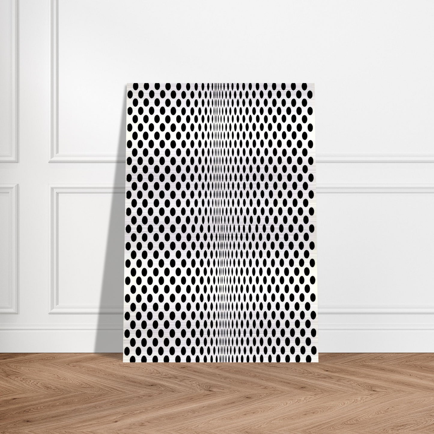 FISSION 1963 - Bridget Riley Brushed Aluminum Print - 70x100 cm / 28x40 inches | Bridget Riley Aluminum Print | Bridget Riley Prints