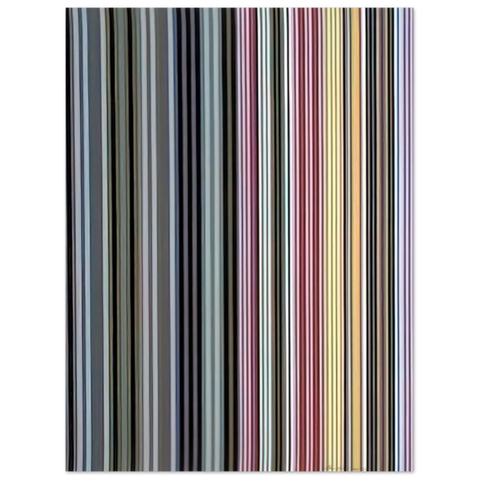 Gene Davis - Alice Tully Hall Sampler - 1961  75x100 cm / 30x40inches Fine Art Poster