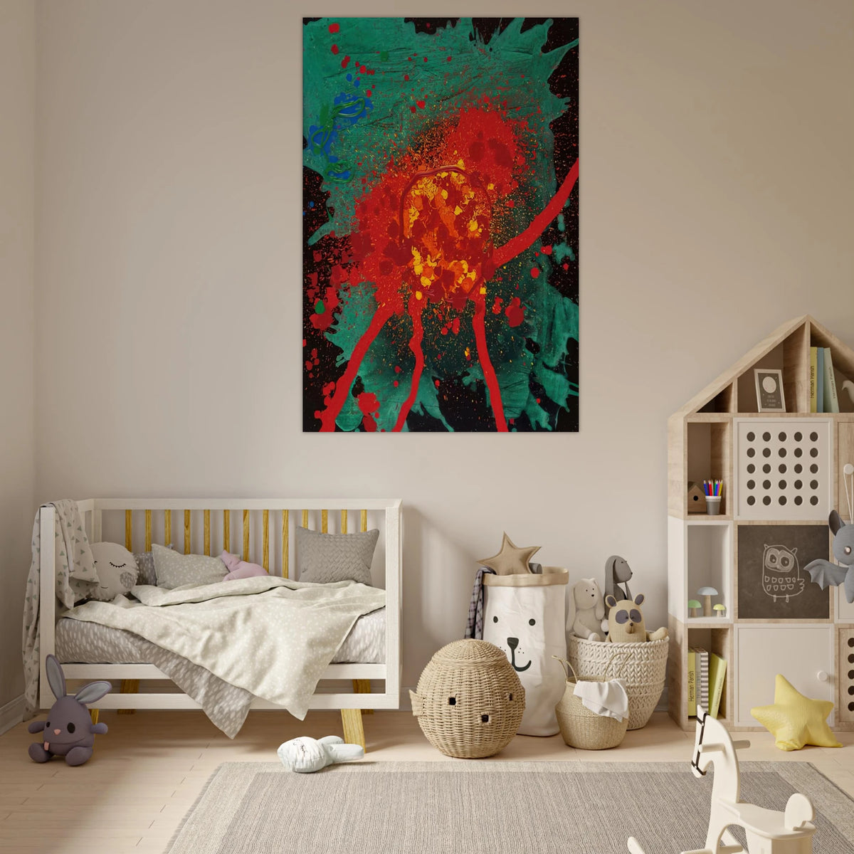Blood Feud - 28.8.07 - 2007 - John Hoyland Art Prints - 100x150 cm / 40x60″ inches | John Hoyland Poster | John Hoyland Prints