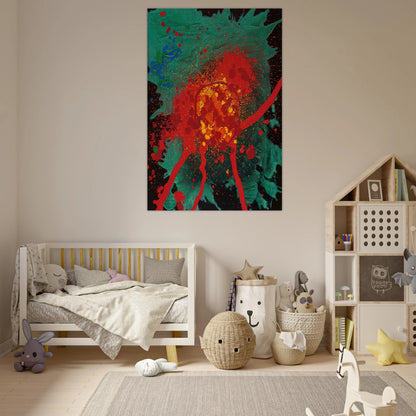 Blood Feud - 28.8.07 - 2007 - John Hoyland Art Prints - 100x150 cm / 40x60″ inches | John Hoyland Poster | John Hoyland Prints