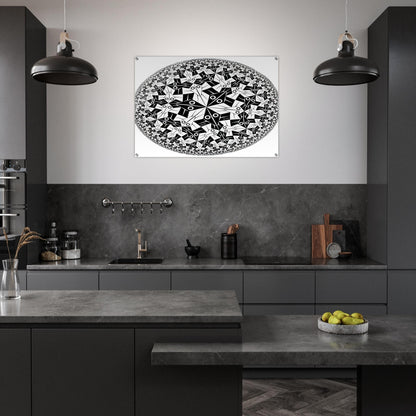 CIRCLE LIMIT I - MC Escher Acrylic Print - 70x100 cm / 28x40″ inches | Maurits Cornelis Escher Prints