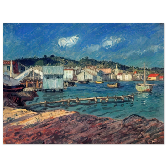 Raoul Dufy - THE PORT OF MARTIGUES  75x100 cm / 30x40inches Fine Art Poster