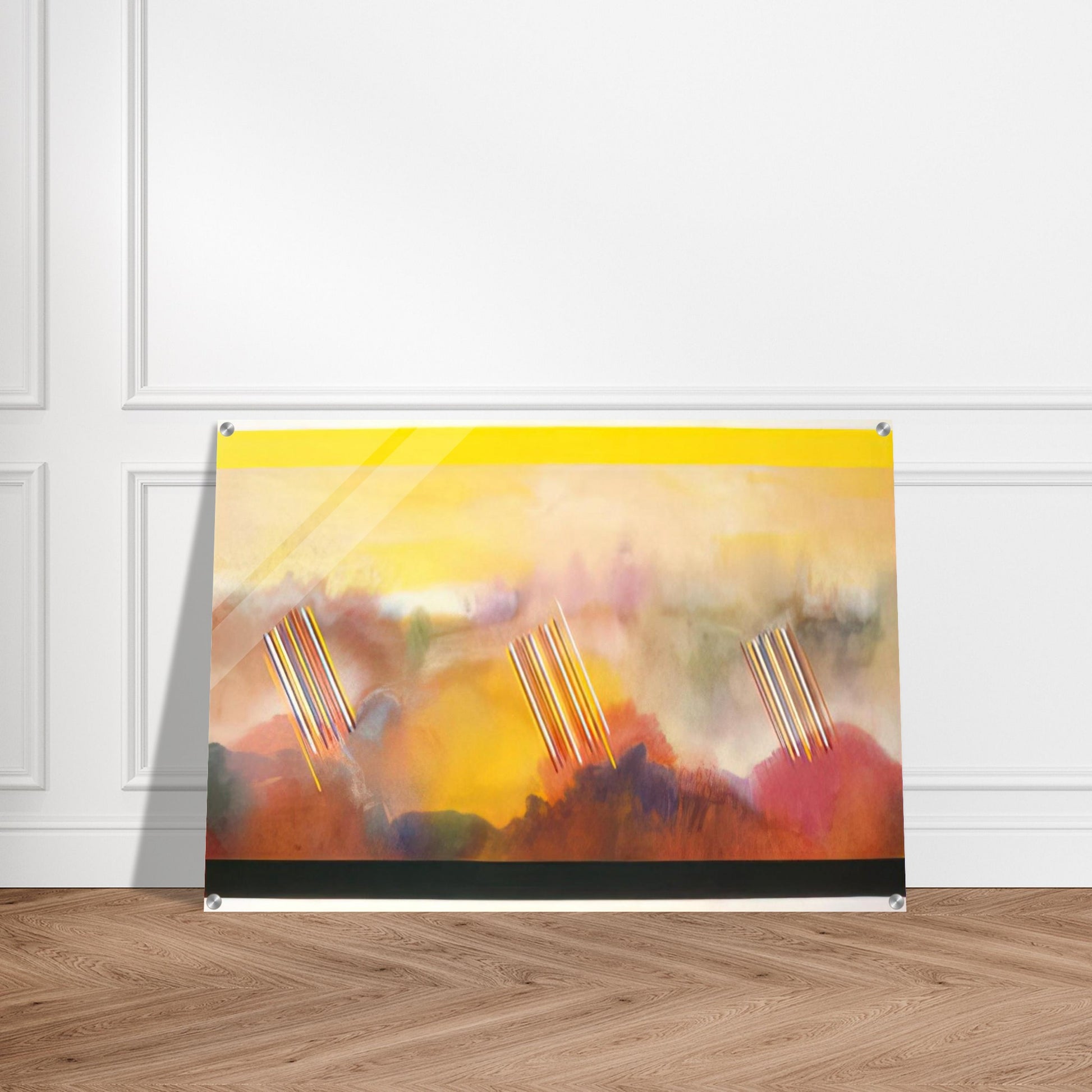 Younger than the Sun - 1990 - Ronnie Landfield Acrylic Print - 70x100 cm / 28x40″ inches
