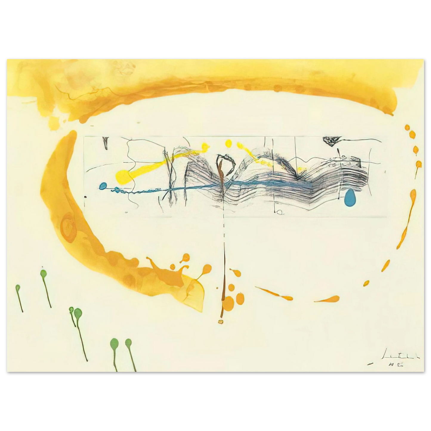 Helen Frankenthaler - Making Music - 2000 Wall art - 21x29.7 cm / 8x12" - Fine Art Poster-canvas - -