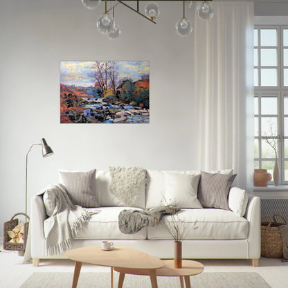 Moulin Bouchardon, Crozant - 1895 - Armand Guillaumin Brushed Aluminum Print - 70x100 cm / 28x40 inches | Armand Guillaumin Aluminum Print | Armand Guillaumin Prints
