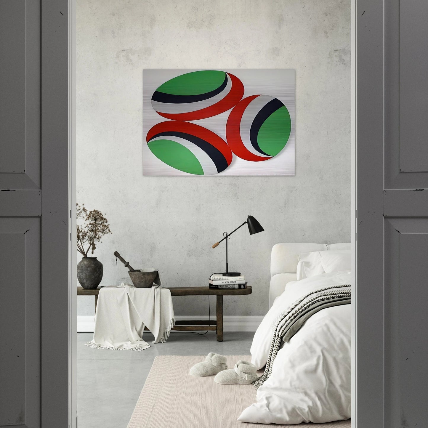 Oh Happy Day Constellation series - Hard Edge Painting - Leon Polk Smith Brushed Aluminum Print - 70x100 cm / 28x40 inches | Leon Polk Smith Aluminum Print | Leon Polk Smith Prints