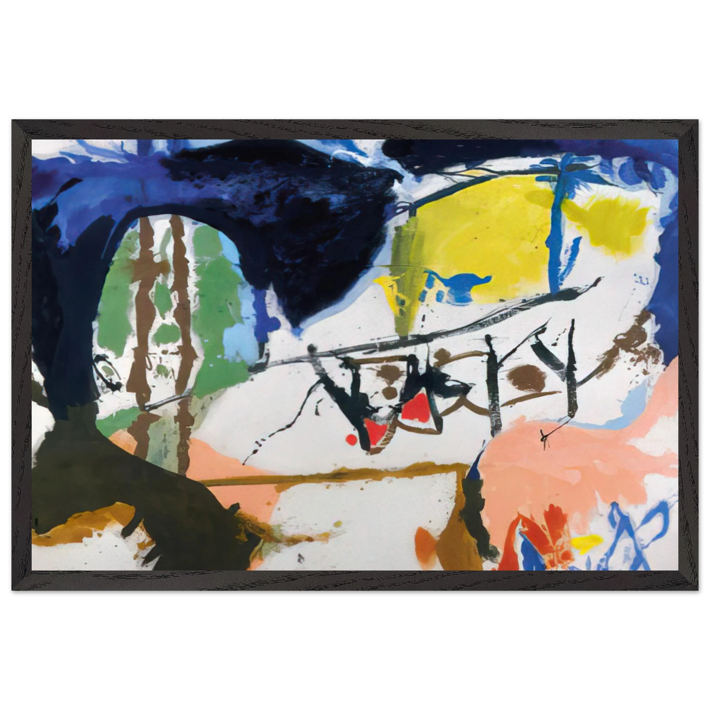 Helen Frankenthaler - Acres - 1959 Wall art - 60x80 cm / 24x32 inches - Fine Art Poster-canvas - -