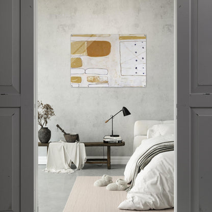 White, Sand and Ochre - 1961 - William Scott Acrylic Print - 70x100 cm / 28x40″ inches | William Scott Wall Art | William Scott Prints